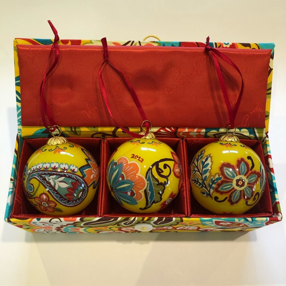 Vera Bradley Ornament Trio Provençal